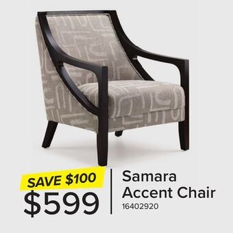 Leon's Samara accent chair offer