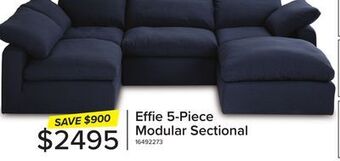 Leon's Effie 5 pc. sectional - blue offer