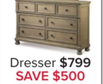 Leon's Windchester 7 drawer dresser - grey offer