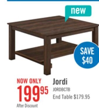 The Brick Jordi coffee table offer