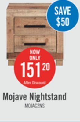 The Brick Mojave nightstand offer
