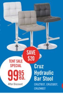 The Brick Cruz beige bar stool offer