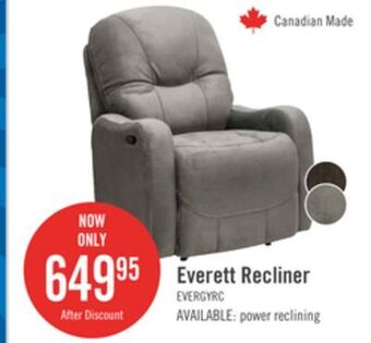The Brick Everett recliner - grey offer