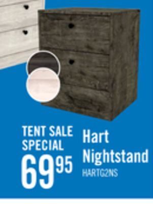 The Brick Hart nightstand - grey offer