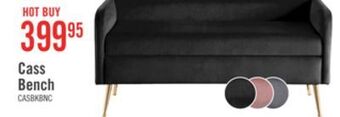 The Brick Cass bench - black offer