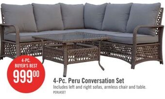 The Brick Peru 4-piece patio conversation set offer