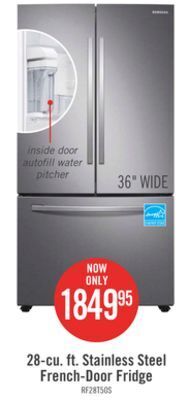 The Brick Samsung 28 cu. ft. french-door refrigerator - rf28t5021sr/aa offer