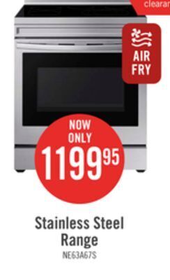 The Brick Samsung 6.3 cu. ft. freestanding electric range with wi-fi - ne63a6711ss/ac offer