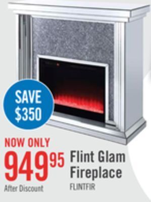 The Brick Flint glam fireplace offer