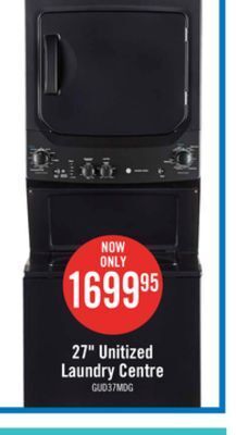 The Brick Ge unitized spacemaker washer and electric dryer combination gud37esmmdg offer