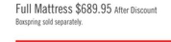The Brick Sealy posturepedic® fiore eurotop full mattress offer