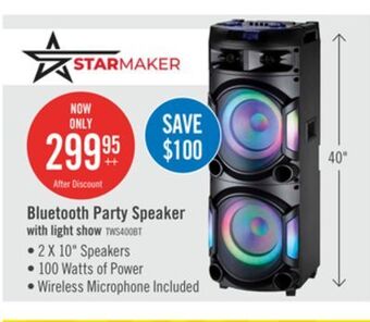 The Brick Starmaker pro bluetooth speaker system - scg-434155 offer