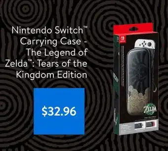 Walmart Nintendo switch carrying case - the legend of zelda: tears of the kingdom edition offer