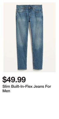 Old Navy Slim built-in-flex jeans for men offer