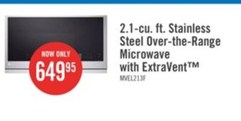 The Brick Lg 2.1 cu. ft. smart over-the-range microwave with extendavent™ - mvel2137f offer