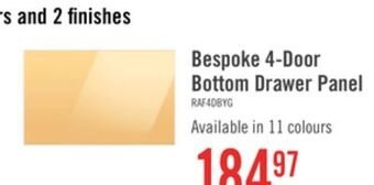 The Brick Samsung bespoke 4-door french-door refrigerator bottom panel - ra-f36db4c0/aa offer