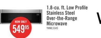 The Brick Whirlpool 1.1 cu. ft. low-profile microwave hood combination ywml55011hs offer
