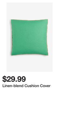 H&M Linen-blend cushion cover offer