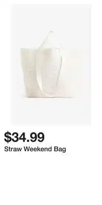 H&M Straw weekend bag offer