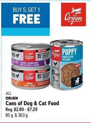 Ren’s Pets Depot Orijen cans of dog & cat food offer