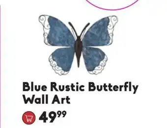 Sheridan Nurseries Wall art blue rustic butterfly offer