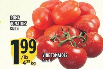 Marché Adonis Vine tomatoes offer