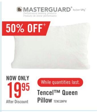 The Brick Masterguard® tencel™ memory foam queen pillow offer