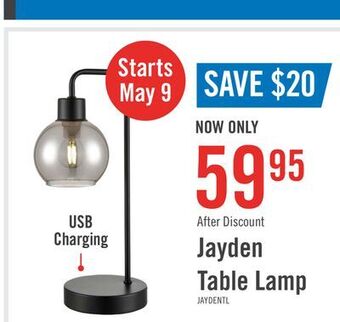 The Brick Jayden desk/task lamp with usb port offer