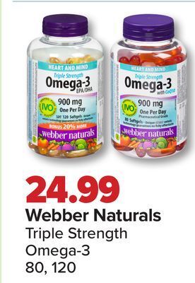 PharmaChoice Webber naturals triple strength omega-3 offer