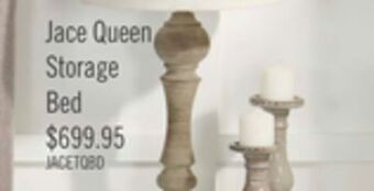 The Brick Jace storage platform queen bed - taupe offer