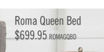 The Brick Roma queen bed offer
