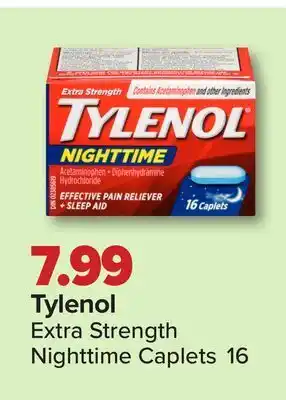 PharmaChoice Tylenol extra strength nighttime caplets offer