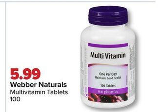 PharmaChoice Webber naturals multivitamin tablets offer