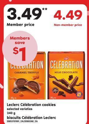 Independent City Market Biscuits célébration leclerc, 240 g offer