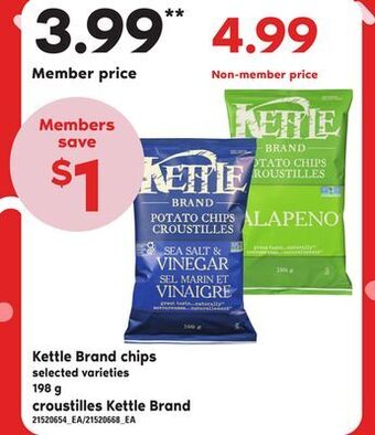 Independent City Market Croustilles kettle brand, 198 g offer