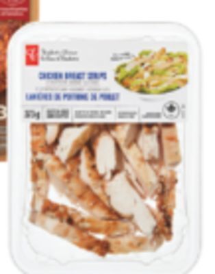 Shoppers Drug Mart Pc fully cooked chicken breast strips offer