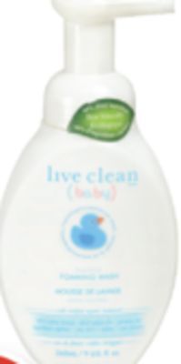 Shoppers Drug Mart Live clean baby toiletries offer