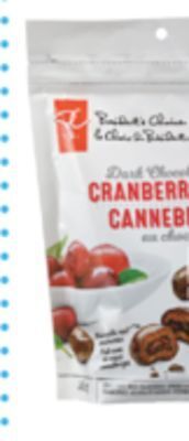 Shoppers Drug Mart Pc chocolate covered cranberries offer