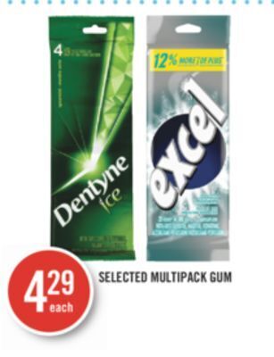 Shoppers Drug Mart Selected multipack gum offer