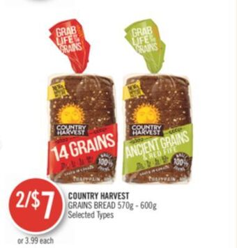 Shoppers Drug Mart Country harvest grains bread offer