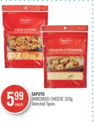 Shoppers Drug Mart Saputo shredded cheese offer