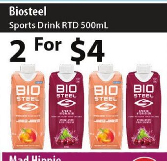 Healthy Planet Biosteel sports drink rtd offer