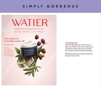 Shoppers Drug Mart Watier age control supreme sublime advanced day cream offer