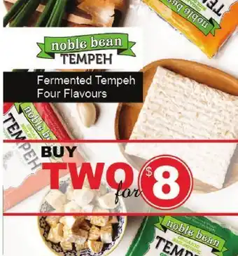 Healthy Planet Noble bean fermented tempeh offer