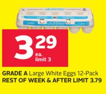 Rexall Grade a large white eggs offer