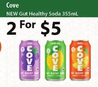 Healthy Planet Cove new gut healthy soda offer