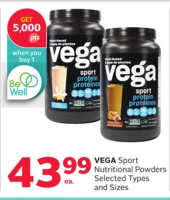 Rexall Vega sport nutritional powders offer