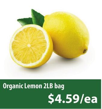 Healthy Planet Organic lemons offer