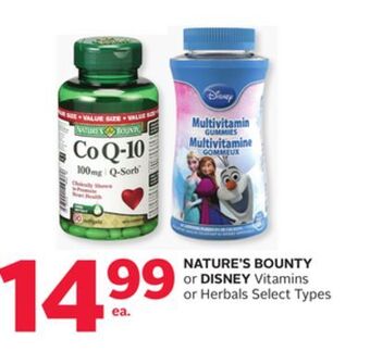Rexall Nature's bounty or disney vitamins or herbals offer