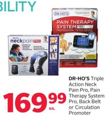 Rexall Dr-ho's triple action neck pain pro, pain therapy system offer